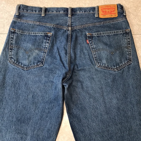 Levi's 550 Men’s Relaxed Fit Tapered Jeans / 100% Cotton / Non-Stretch  38/30 - Picture 3 of 11